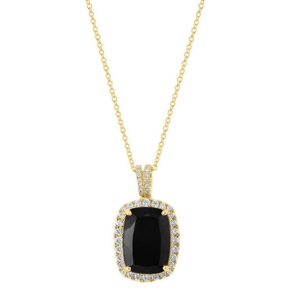 Effy Fine Jewelry 14K 7.25 Ct. Tw. Diamond & Onyx Necklace